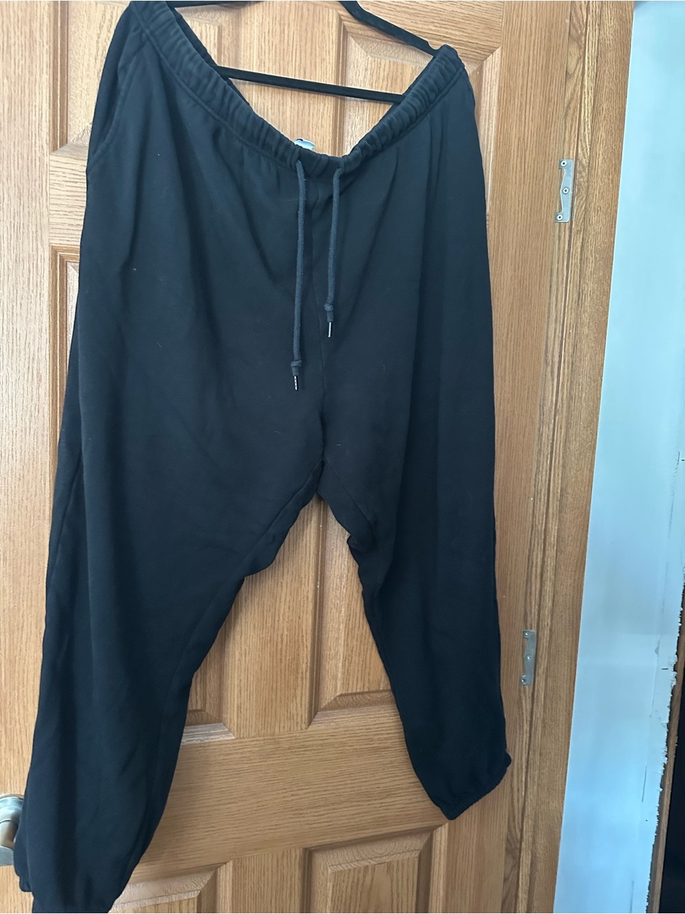 Black Drawstring Jogger Pants